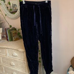 J. Crew Navy Velvet Pants